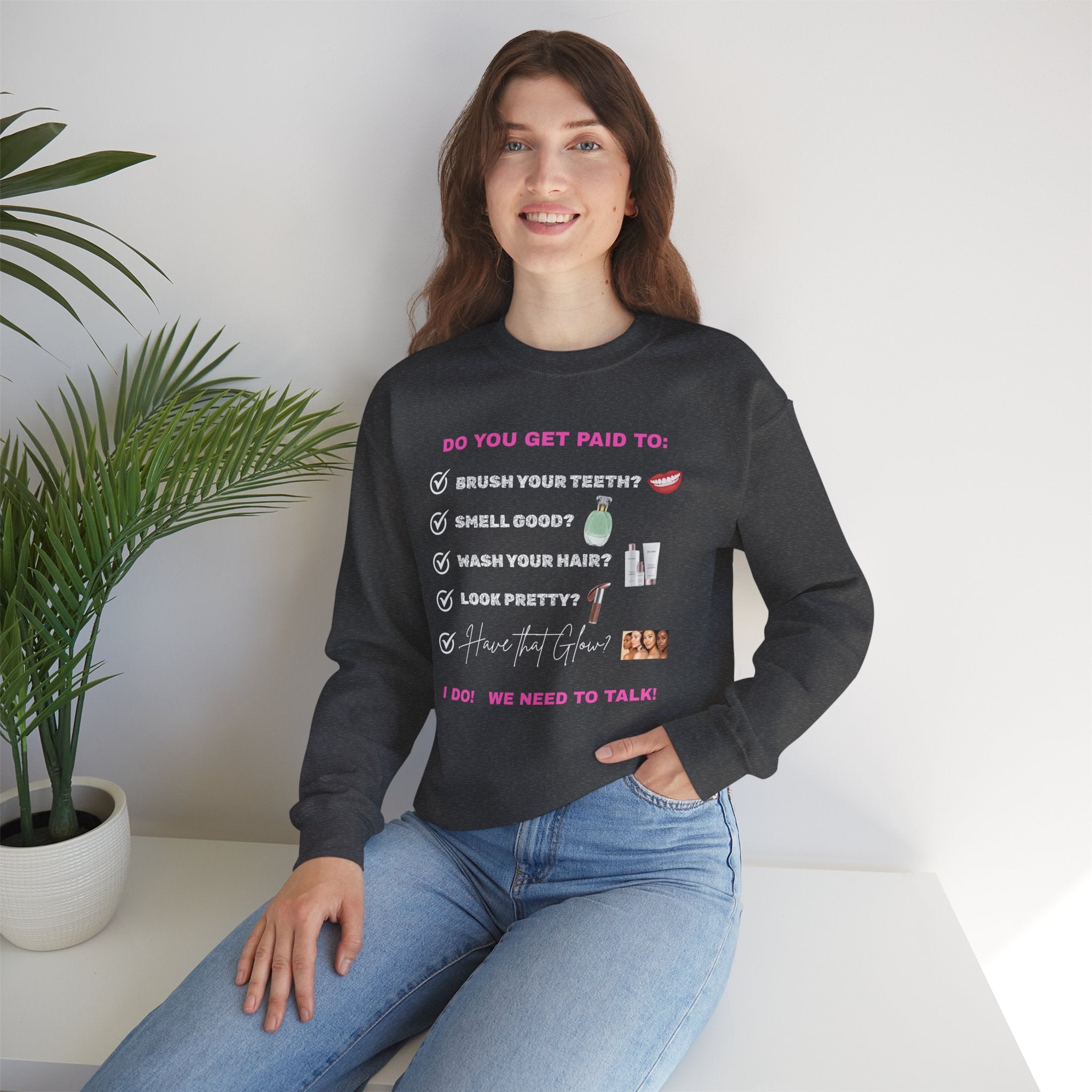 Do you get paid to... Unisex Heavy Blend™ Crewneck Sweatshirt